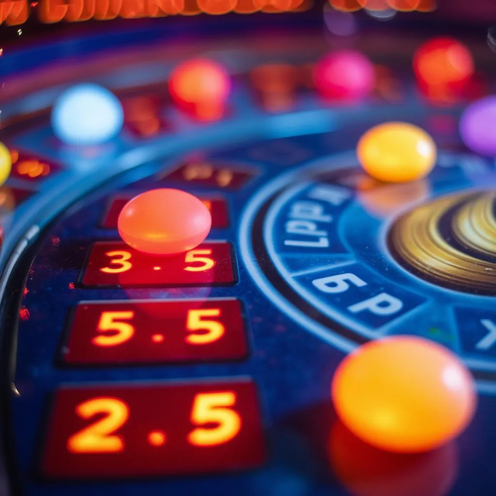 Vibrant Plinko game board
